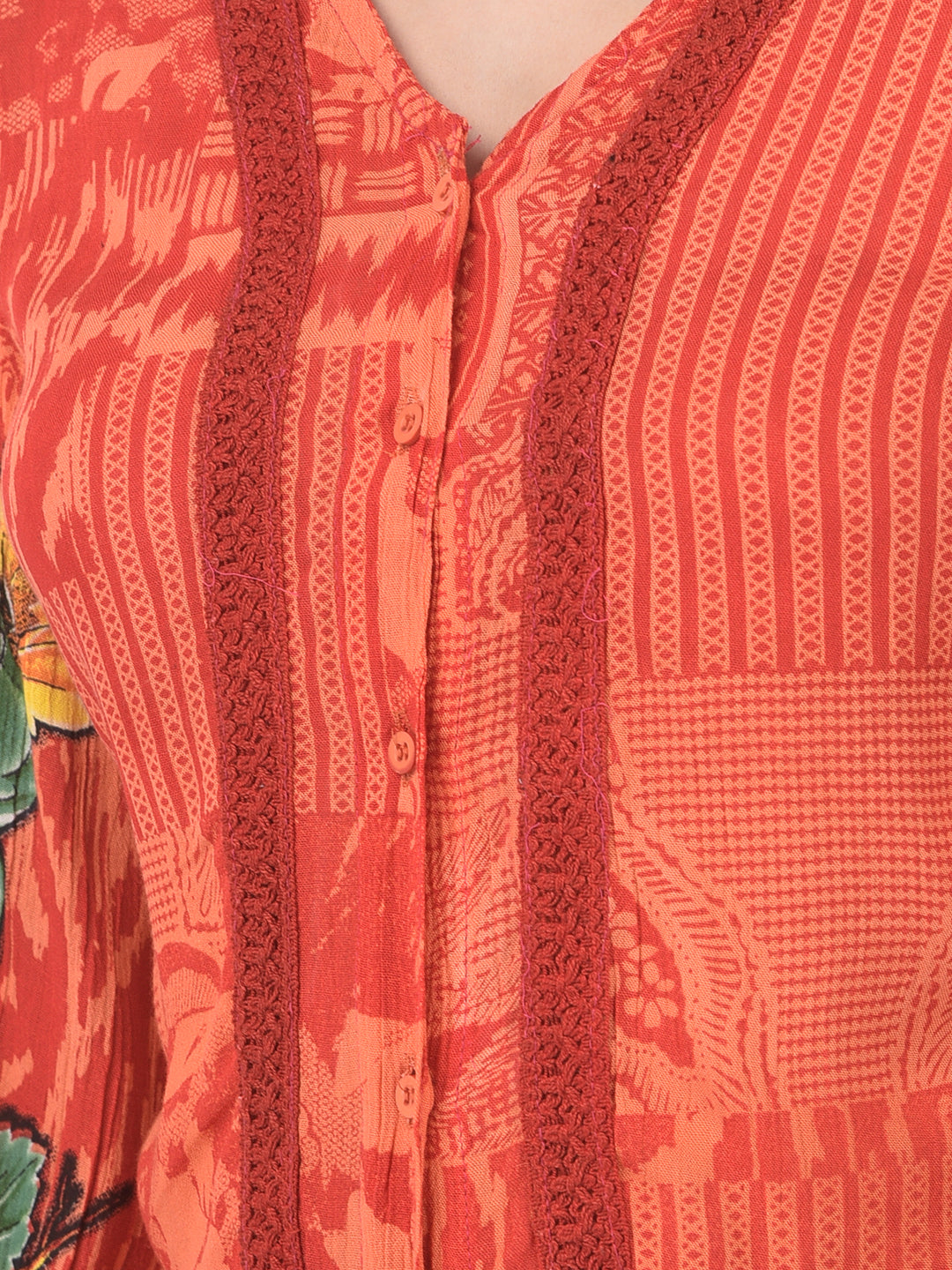 Women Floral Printed Top With Trousers