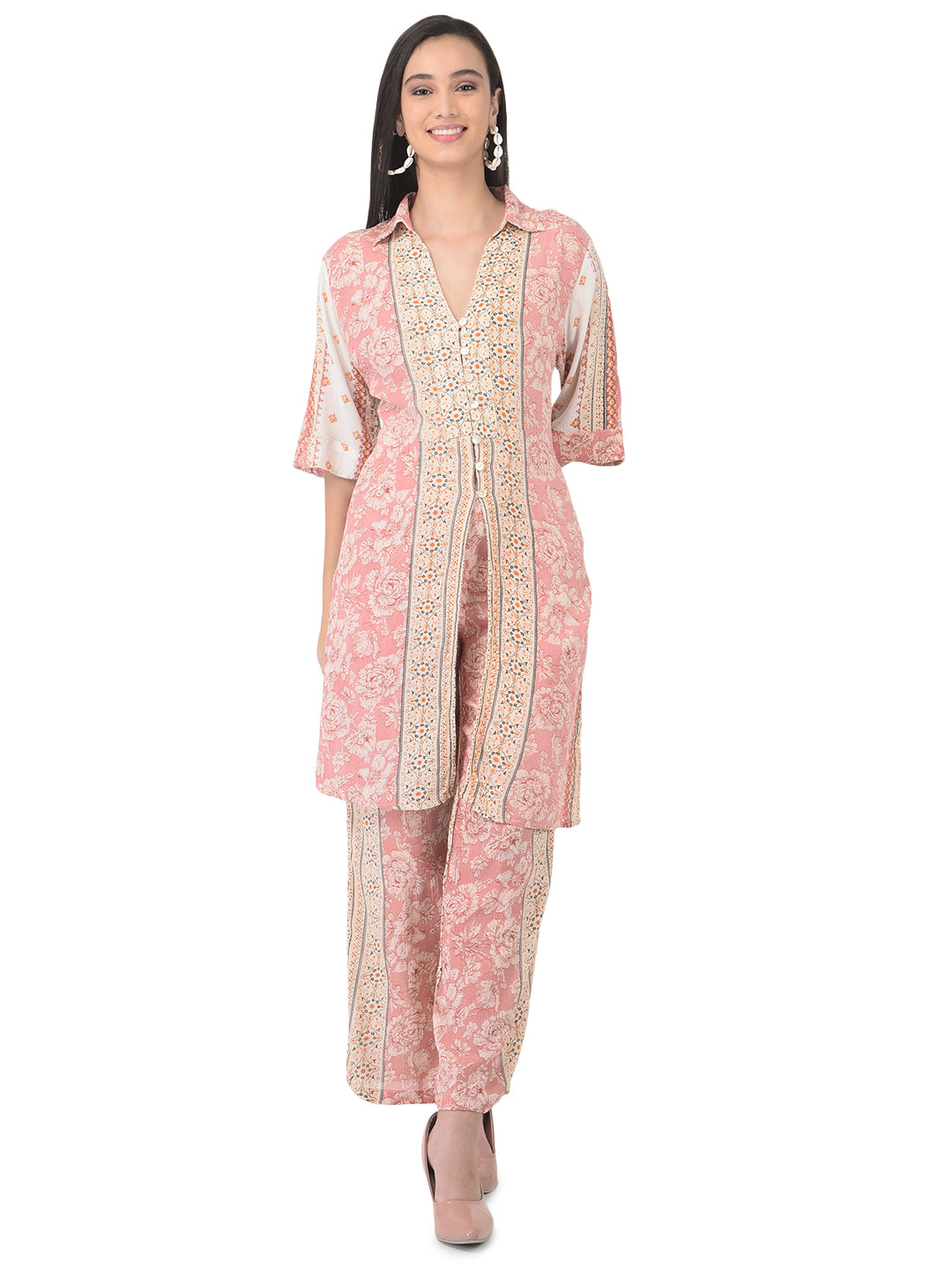 Printed Shirt With Trousers
