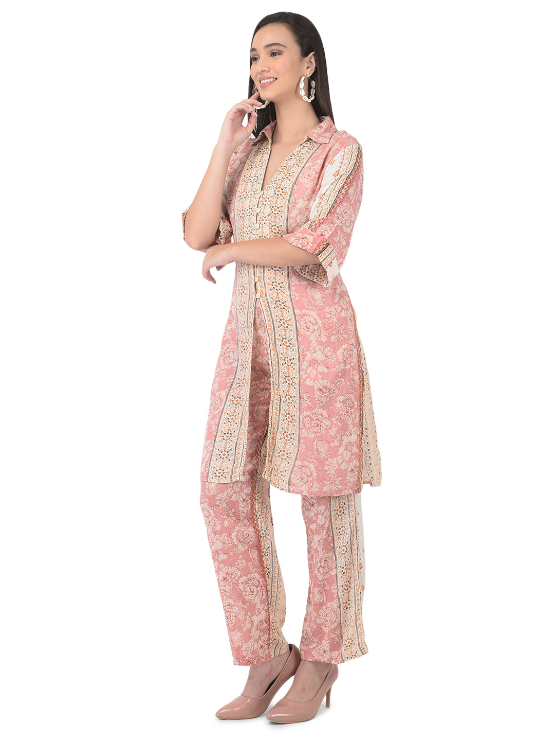 Printed Shirt With Trousers