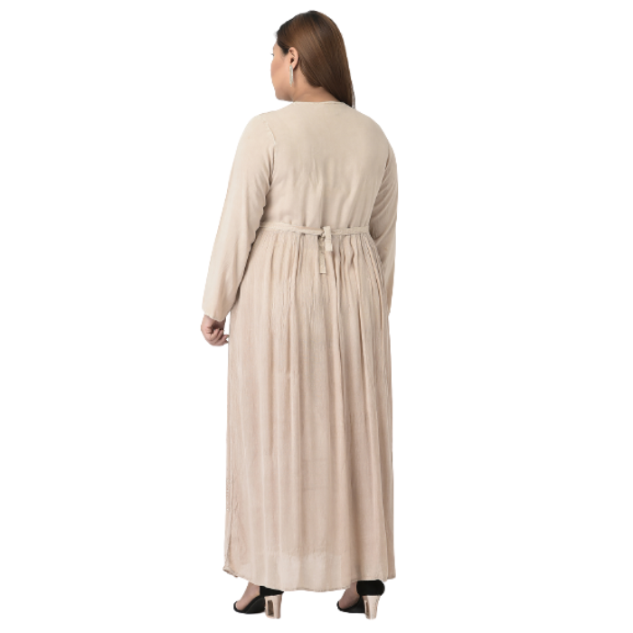 Women Beige Maxi Dress