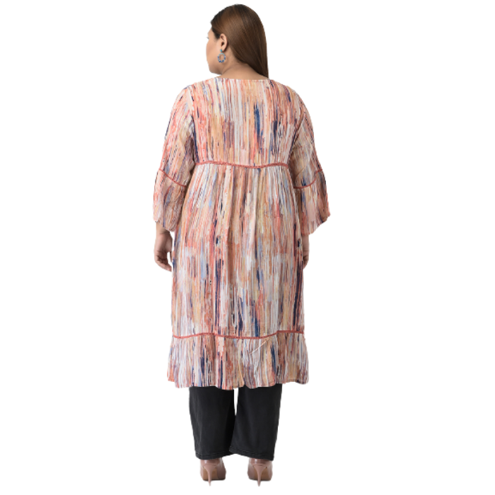 Multicolor Printed Rayon Tunic